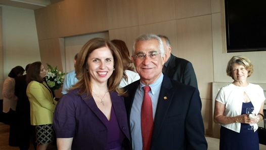 The Consul General Ms. Adamantia Klotsa with the Mayor of Tarpon Springs Chris Alahouzos The Consul General Ms. Adamantia Klotsa with the Mayor of Tarpon Springs Chris Alahouzos